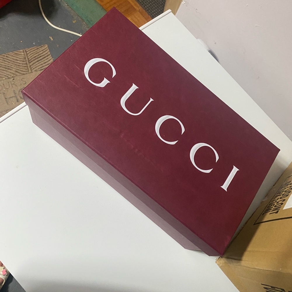 Gucci Deep Red Shoe Box